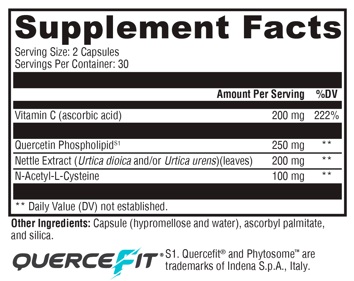 Quercetin 20x Plus 60 Capsules